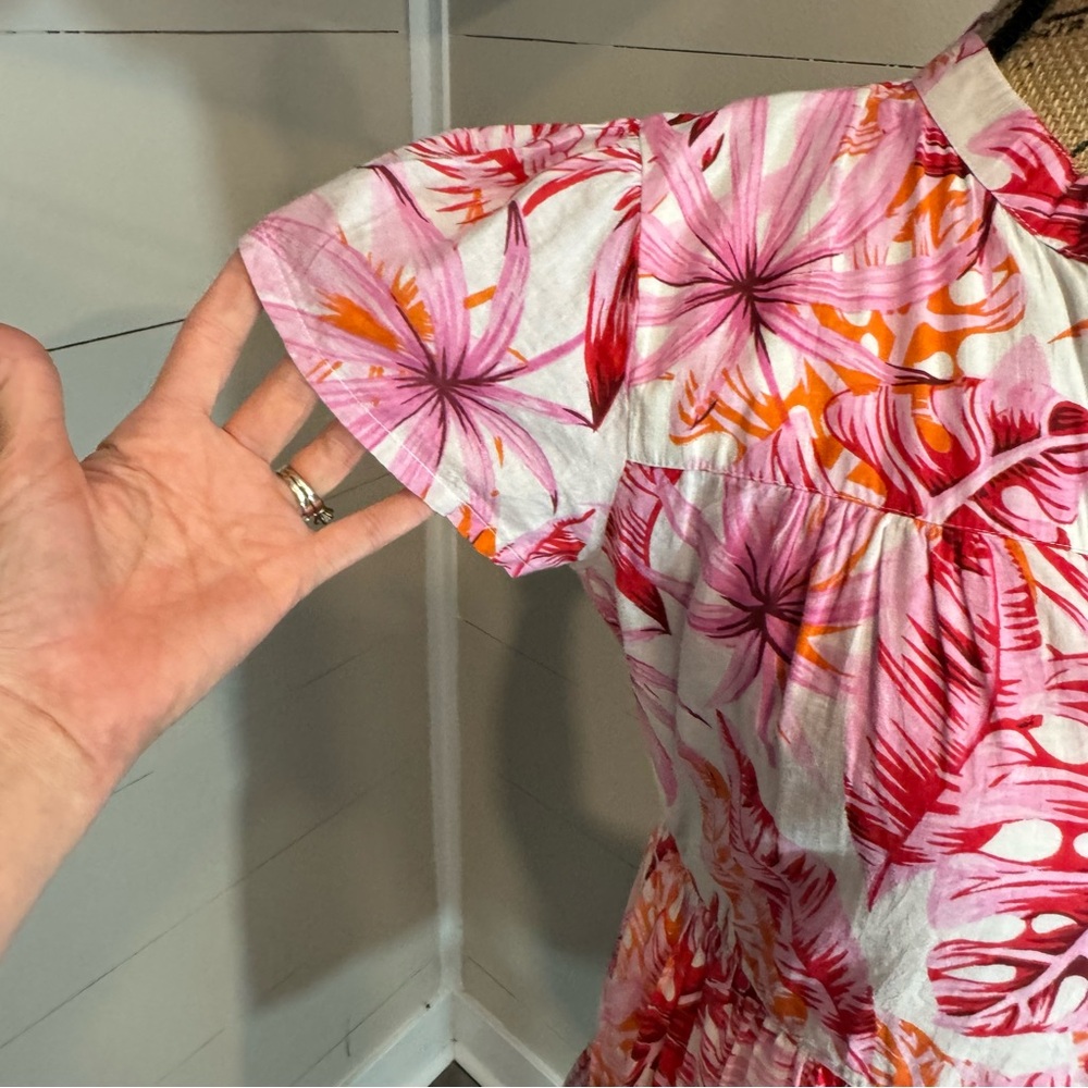 Madison Mathews Short Sleeve Folly Mini Dress - Small - Picture 3 of 9
